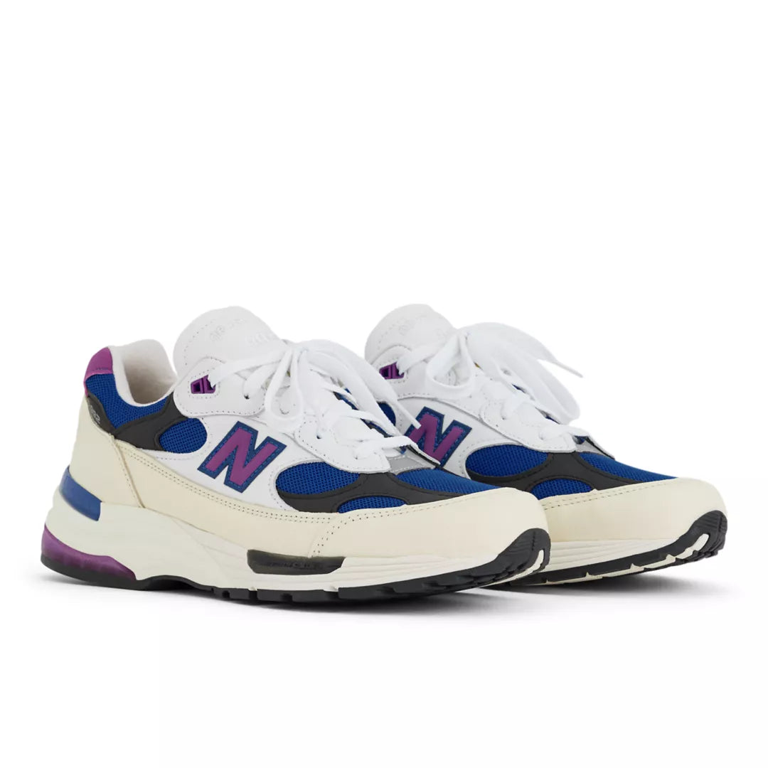 WHITE with TEAM ROYAL and PURPLE FUSCHIA,M6 / W7.5,Standard (D)