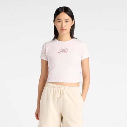 New Balance Linear Rose Baby Doll T-Shirt